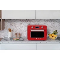 Four grille-pain de comptoir combiné 10-en-1 avec friture à air chaud et cuisson à vapeur de Smeg - 1,05 pi