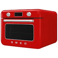 Four grille-pain de comptoir combiné 10-en-1 avec friture à air chaud et cuisson à vapeur de Smeg - 1,05 pi
