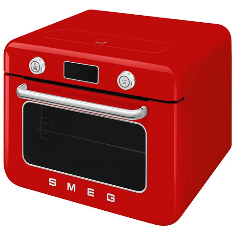 Four grille-pain de comptoir combiné 10-en-1 avec friture à air chaud et cuisson à vapeur de Smeg - 1,05 pi