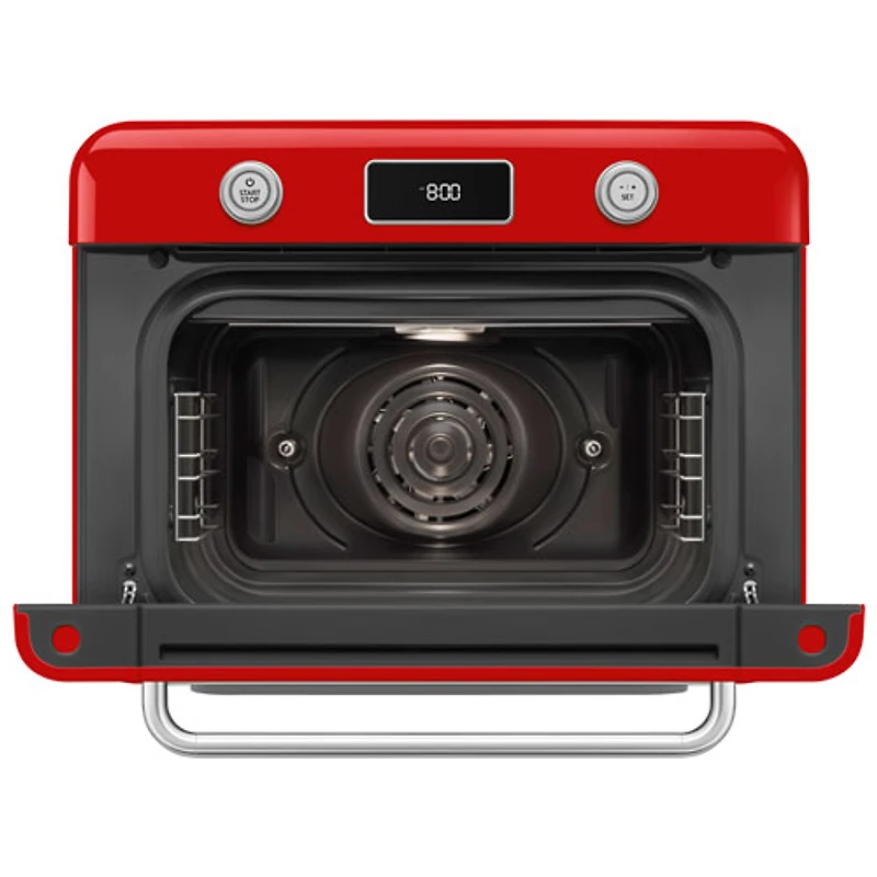 Four grille-pain de comptoir combiné 10-en-1 avec friture à air chaud et cuisson à vapeur de Smeg - 1,05 pi