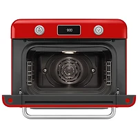 Four grille-pain de comptoir combiné 10-en-1 avec friture à air chaud et cuisson à vapeur de Smeg - 1,05 pi