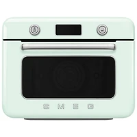 Smeg 10-in-1 Countertop Combination Air Fryer Toaster Oven with Steam - 1.05 Cu. Ft. - Pastel Green