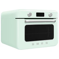 Smeg 10-in-1 Countertop Combination Air Fryer Toaster Oven with Steam - 1.05 Cu. Ft. - Pastel Green