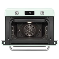 Four grille-pain de comptoir combiné 10-en-1 avec friture à air chaud et cuisson à vapeur de Smeg - 1,05 pi³ - Vert pastel
