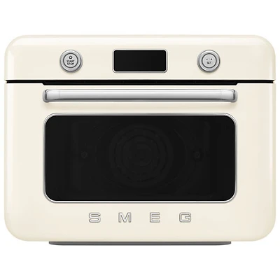 Smeg 10-in-1 Countertop Combination Air Fryer Oven with Steam - 1.05 Cu. Ft. - Cream