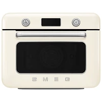Smeg 10-in-1 Countertop Combination Air Fryer Oven with Steam - 1.05 Cu. Ft. - Cream