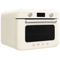 Smeg 10-in-1 Countertop Combination Air Fryer Oven with Steam - 1.05 Cu. Ft. - Cream