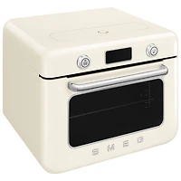 Smeg 10-in-1 Countertop Combination Air Fryer Oven with Steam - 1.05 Cu. Ft. - Cream