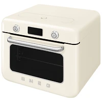 Smeg 10-in-1 Countertop Combination Air Fryer Oven with Steam - 1.05 Cu. Ft. - Cream