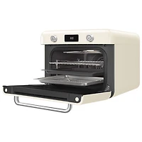 Smeg 10-in-1 Countertop Combination Air Fryer Oven with Steam - 1.05 Cu. Ft. - Cream