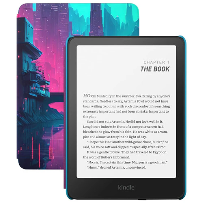 Liseuse numérique à écran tactile pour enfants de 7 po et 16 Go Kindle Paperwhite d'Amazon avec étui (SA568B) - Cyberville