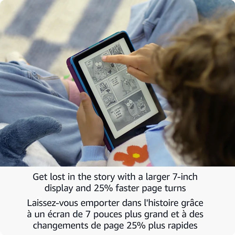 Liseuse numérique à écran tactile pour enfants de 7 po et 16 Go Kindle Paperwhite d'Amazon avec étui (SA568B) - Étoile de mer