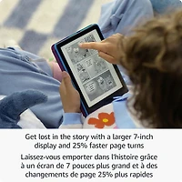 Liseuse numérique à écran tactile pour enfants de 7 po et 16 Go Kindle Paperwhite d'Amazon avec étui (SA568B) - Étoile de mer