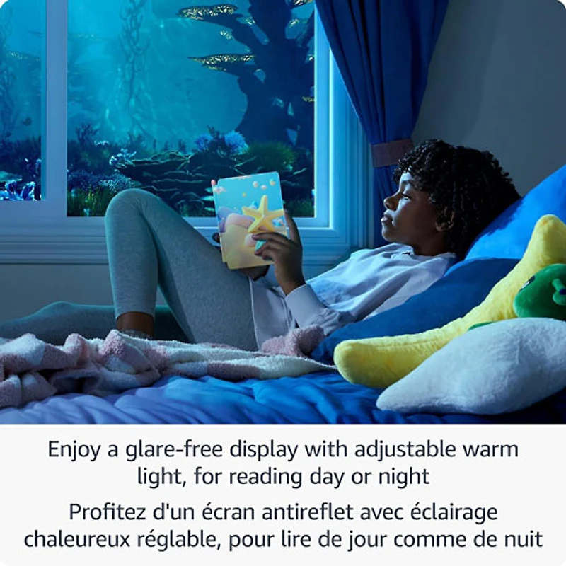 Liseuse numérique à écran tactile pour enfants de 7 po et 16 Go Kindle Paperwhite d'Amazon avec étui (SA568B) - Étoile de mer