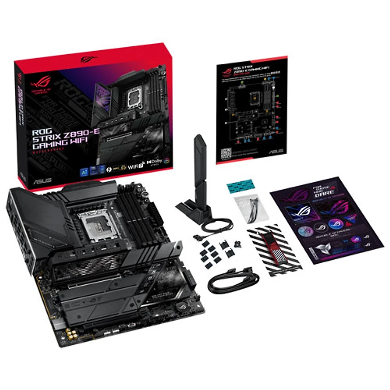 Carte mère ROG MAXIMUS Z890-E Gaming Wi-Fi ATX DDR5 d'ASUS avec LGA 1851 d'Intel pour processeurs Core Ultra d'Intel (série 2)