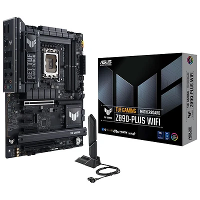 Carte mère TUF GAMING Z890-PLUS GAMING Wi-Fi DDR5 d'ASUS avec LGA 1851 d'Intel pour processeurs Core Ultra d'Intel (série 2)