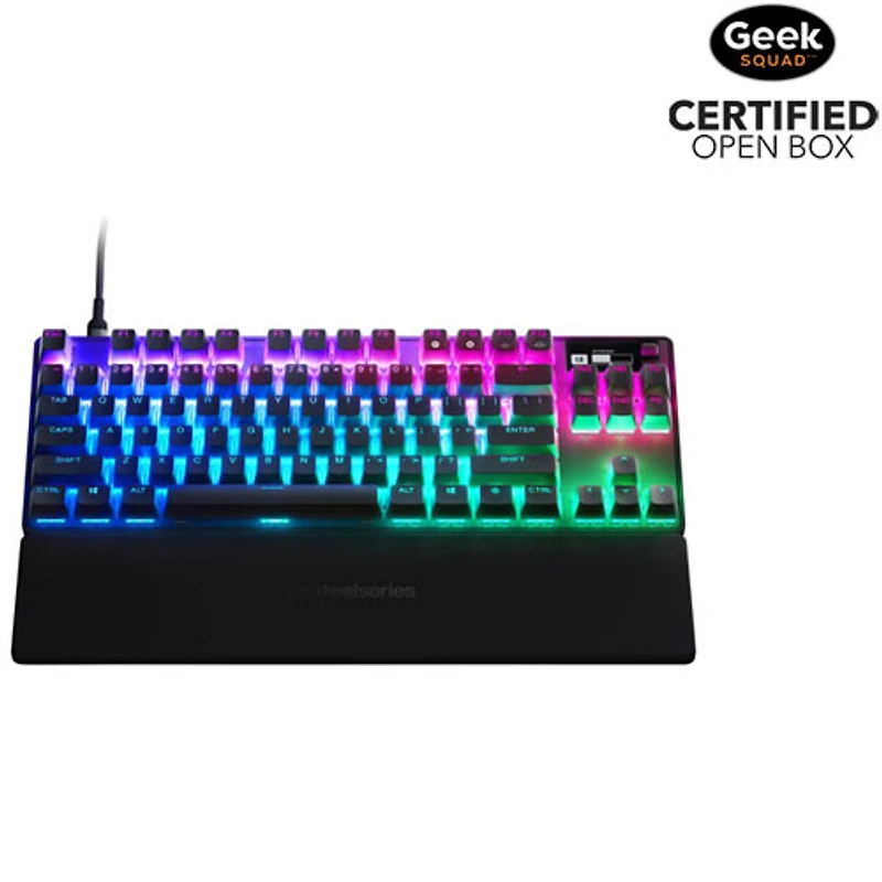 Boîte ouverte - Clavier de jeu ergonomique mécanique rétroéclairé Apex Pro sans pavé numérique de SteelSeries