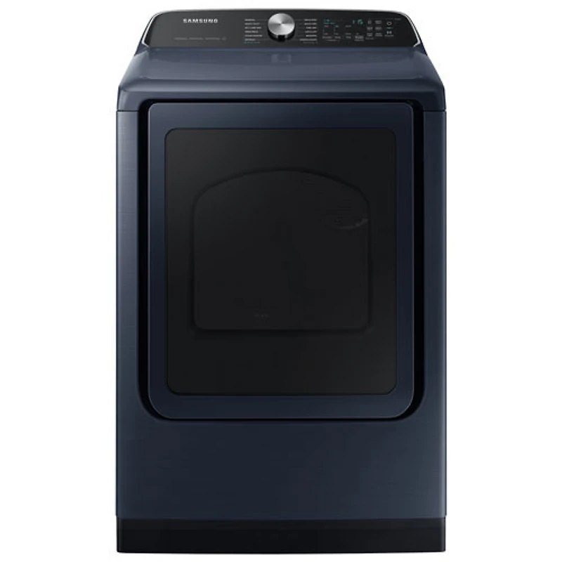 Open Box - Samsung 7.4 Cu. Ft. Electric Steam Dryer (DVE54CG7155DAC) - Navy - Perfect Condition