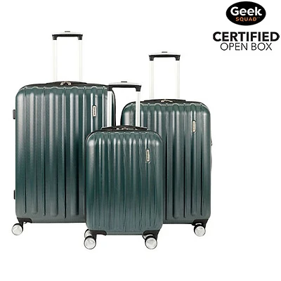 Boîte ouverte - Ensemble de 3 valises rigides extensibles Quarry de Samsonite - Sarcelle sombre