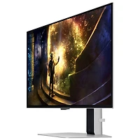Samsung Odyssey 27" QHD 240Hz 0.03ms GTG OLED LED G-Sync FreeSync Gaming Monitor (LS27DG612SNXZA) - Silver