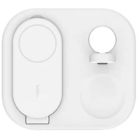 Belkin BoostCharge 3-in-1 15W Qi2 Magnetic Wireless Charging Stand (WIZ029ttWH) - White