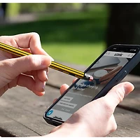 Stylet à deux pointes Precision Pencil Note de LOGiiX pour iPad (LGX-13826) - Jaune/Noir