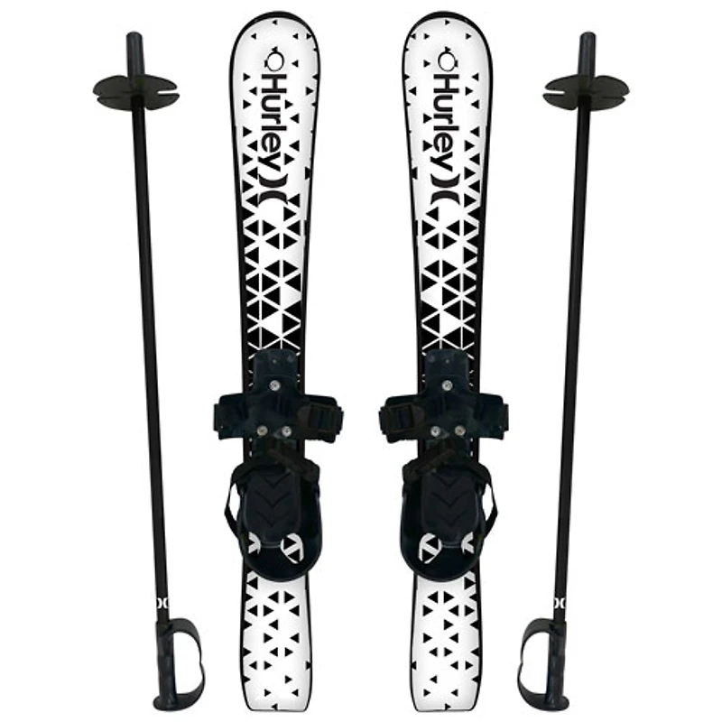 Hurley Youth Beginner Skis - Black/White