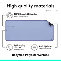 Tapis de bureau Studio de Logitech - Lilas