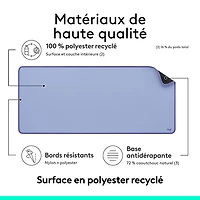 Tapis de bureau Studio de Logitech - Lilas