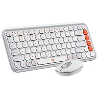 Logitech POP Bluetooth Optical Keyboard & Mouse Combo - Off-White/Orange - English