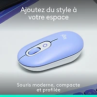 Logitech POP Mouse Bluetooth Optical Mouse - Lilac