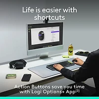 Logitech POP Mouse Bluetooth Optical Mouse - Lilac