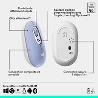 Logitech POP Mouse Bluetooth Optical Mouse - Lilac