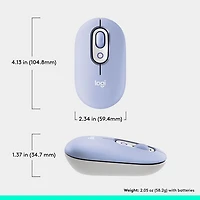 Logitech POP Mouse Bluetooth Optical Mouse - Lilac