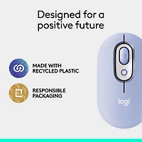 Logitech POP Mouse Bluetooth Optical Mouse - Lilac