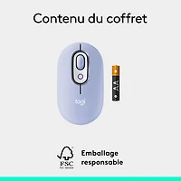 Logitech POP Mouse Bluetooth Optical Mouse - Lilac