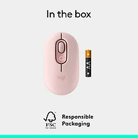 Souris optique Bluetooth POP Mouse de Logitech - Rose