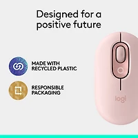Souris optique Bluetooth POP Mouse de Logitech - Rose