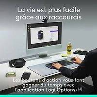 Souris optique Bluetooth POP Mouse de Logitech - Blanc cassé