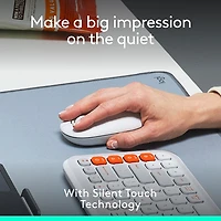Souris optique Bluetooth POP Mouse de Logitech - Blanc cassé