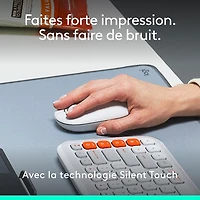 Souris optique Bluetooth POP Mouse de Logitech - Blanc cassé