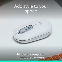 Souris optique Bluetooth POP Mouse de Logitech - Blanc cassé