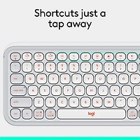 Clavier Bluetooth POP Icon Keys de Logitech - Orange/Blanc cassé - Anglais