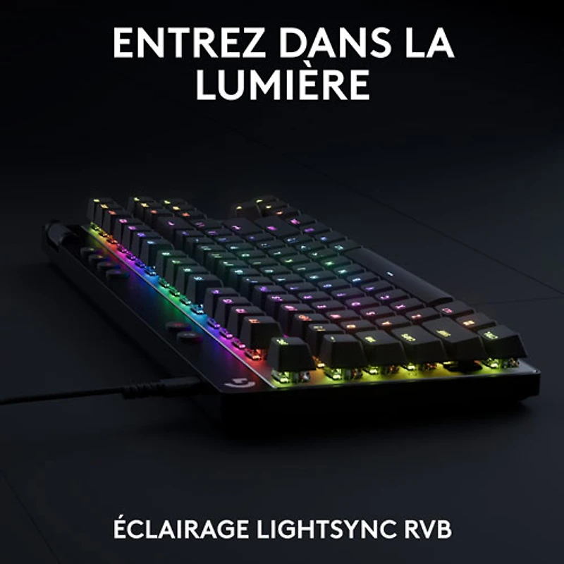 Logitech G PRO X Tenkeyless Rapid Backlit RGB Magnetic Analog Switches Gaming Keyboard