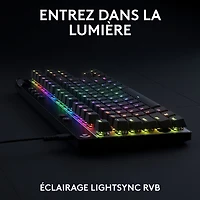 Logitech G PRO X Tenkeyless Rapid Backlit RGB Magnetic Analog Switches Gaming Keyboard