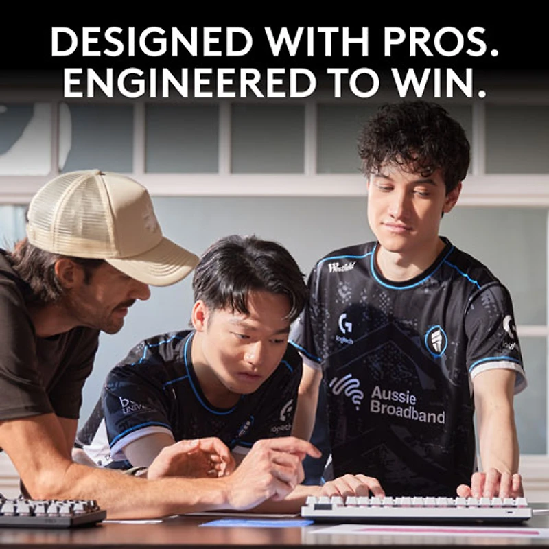 Logitech G PRO X Tenkeyless Rapid Backlit RGB Magnetic Analog Switches Gaming Keyboard - White- Bilingual