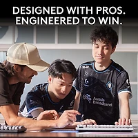 Logitech G PRO X Tenkeyless Rapid Backlit RGB Magnetic Analog Switches Gaming Keyboard - White- Bilingual