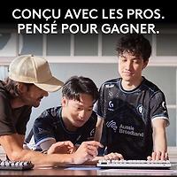 Logitech G PRO X Tenkeyless Rapid Backlit RGB Magnetic Analog Switches Gaming Keyboard - White- Bilingual