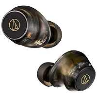 Écouteurs boutons 100 % sans fil à suppression du bruit d'Audio-Technica - Noir translucide