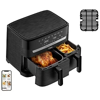 T-Fal Dual Easy Fry & Grill Air Fryer - 8.3l/8.7qt - Black - Only at Best Buy